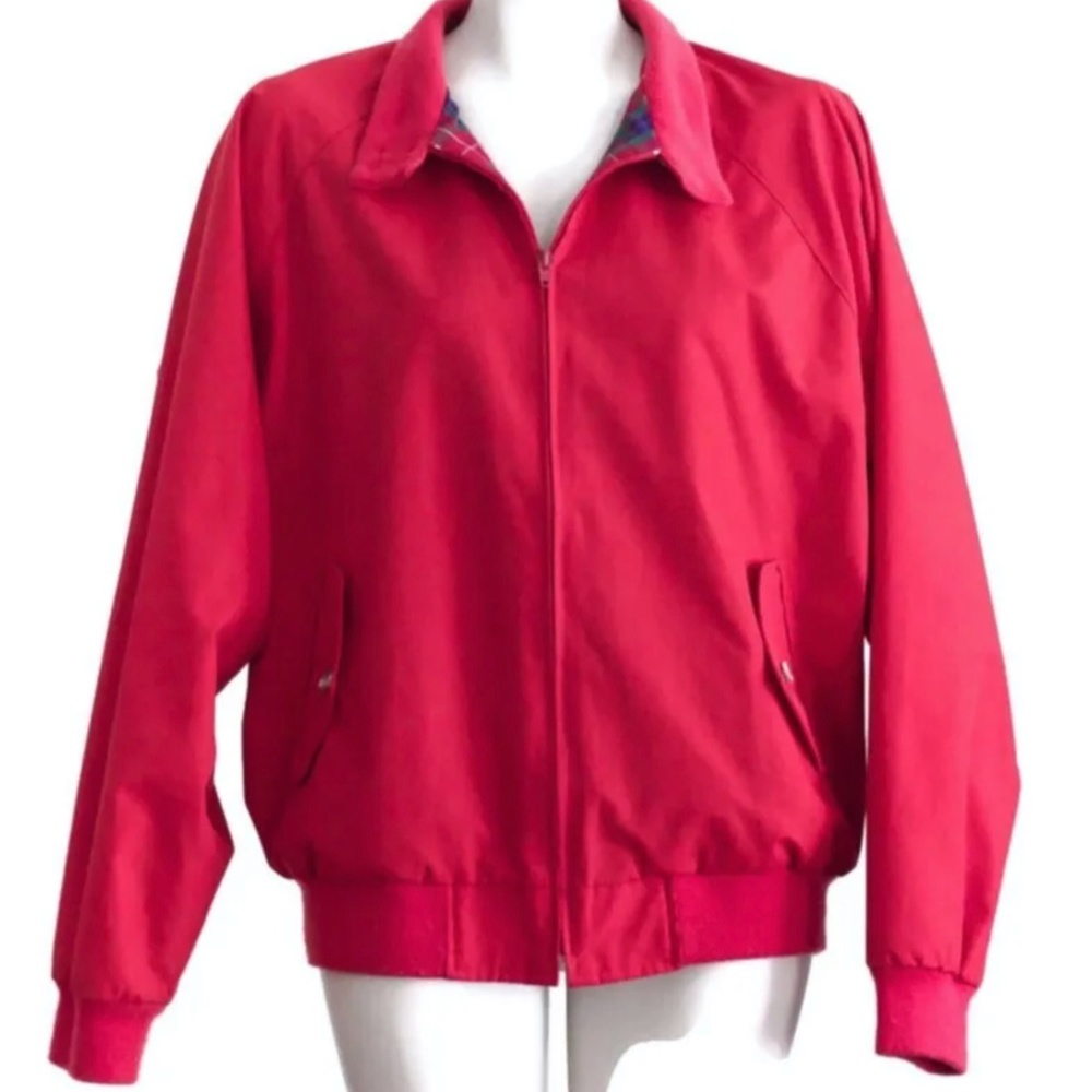 Lands End Direct Merchants Women's Vintage Jacket Size XL Red